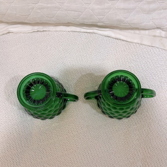 Anchor Hocking, bubble glass vintage creamer and sugar set no chips or cracks - Picture 2 of 4